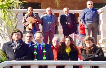  Ambassador of India to Portugal Mrs K.Nandini Singla attended the inauguration of religious symbols of all major world religions at the Comunidade Hindu de Portugal (CHP) on December 22, 2017