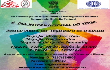 Celebration of Yoga through virtual events #IDY2020