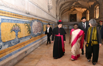 President Droupadi Murmu Visits Historic Church of Santa Maria and Jerónimos Monastery